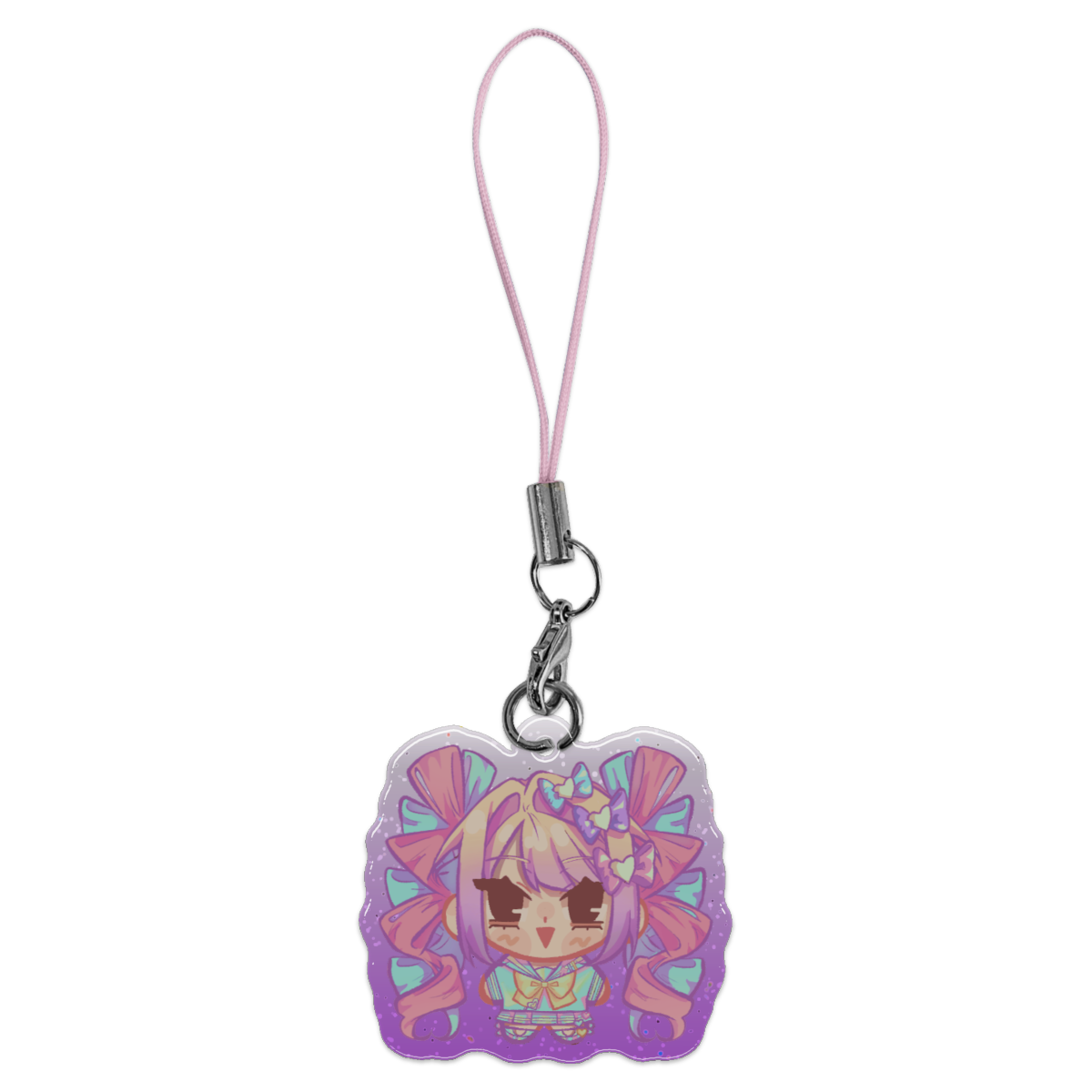 Kangel & Ame Glitter Epoxy Acrylic Phone Charm Bundle of 2 - Image 2