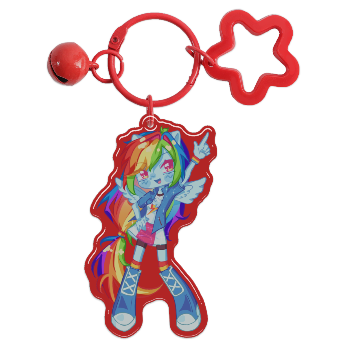 Equestria Girls Coloured Epoxy Acrylic Keychain Bundle of 7 - Image 6