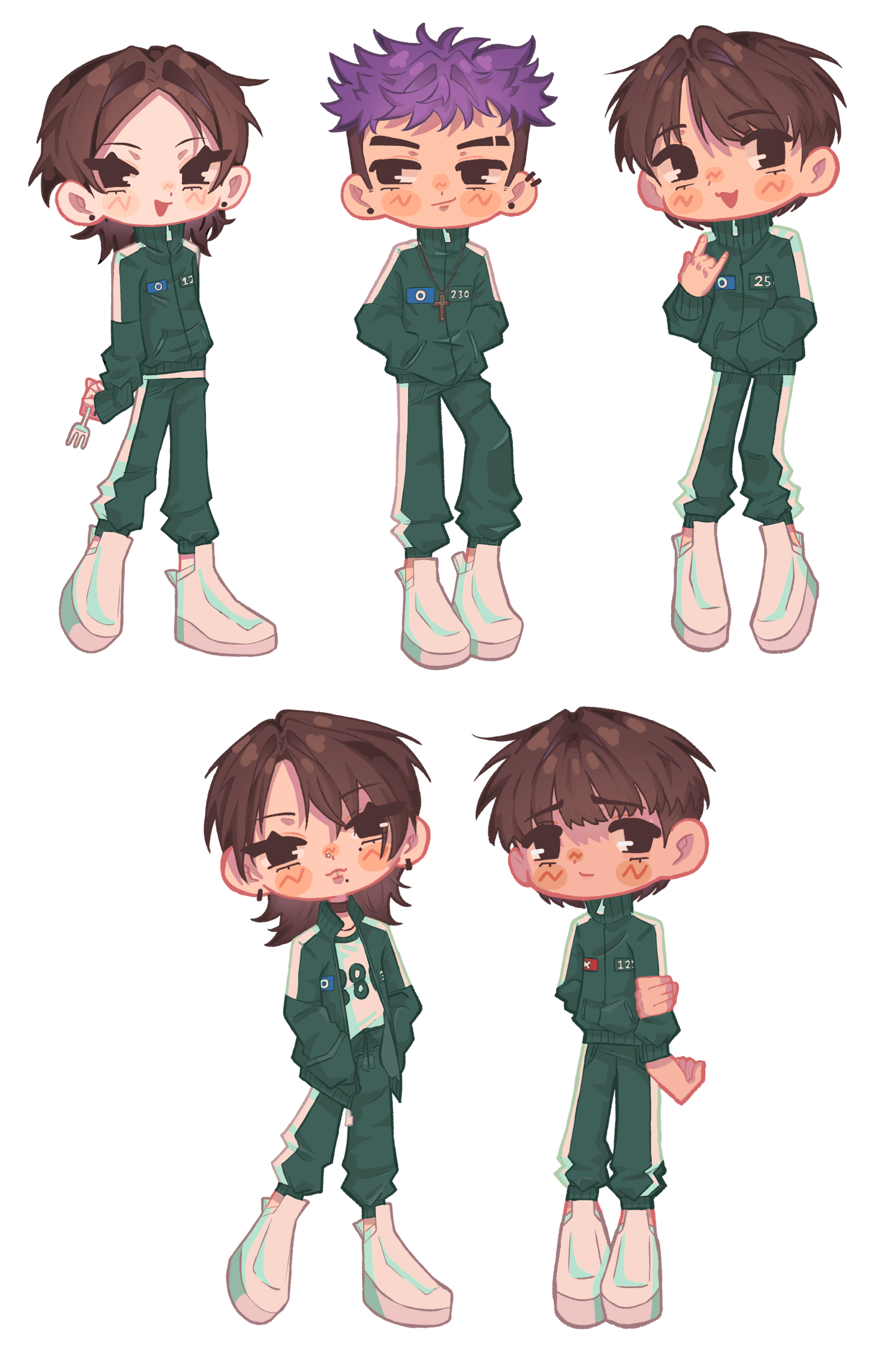 Team Thanos Epoxy Acrylic Keychain Bundle