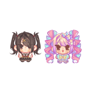 Kangel & Ame Glitter Epoxy Acrylic Phone Charm Bundle of 2