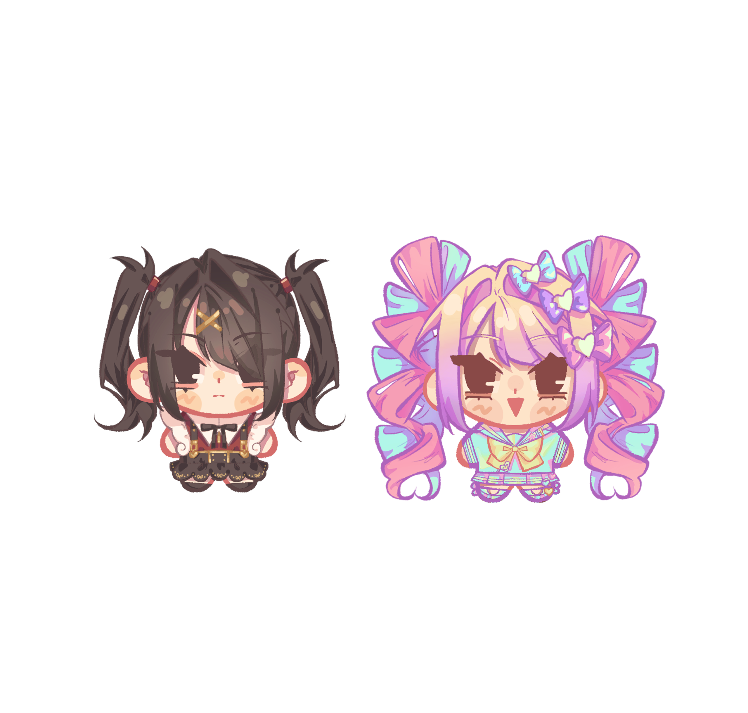 Kangel & Ame Glitter Epoxy Acrylic Phone Charm Bundle of 2