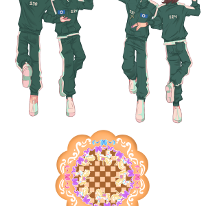 Thanos & Nam-Gyu Mingle Spinning Acrylic Standee