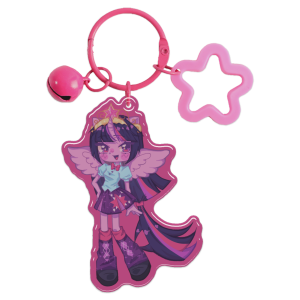 Twilight Sparkle Coloured Epoxy Acrylic Keychain