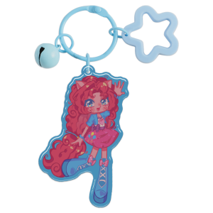 Pinkie Pie Coloured Epoxy Acrylic Keychain