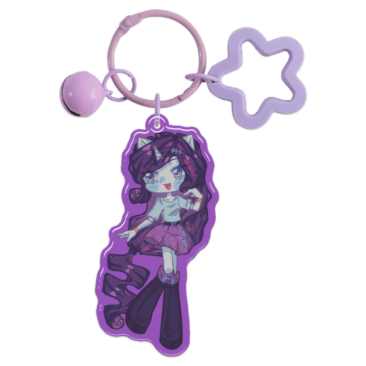 Equestria Girls Coloured Epoxy Acrylic Keychain Bundle of 7 - Image 5