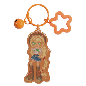 Apple Jack Coloured Epoxy Acrylic Keychain